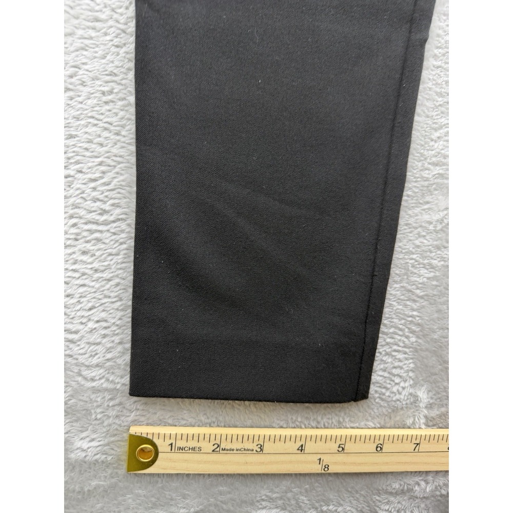 Vince Camuto Black Women's Dress Pants Mid-Rise Size 12 30x28 Diagonal Pattern - Picture 9 of 9